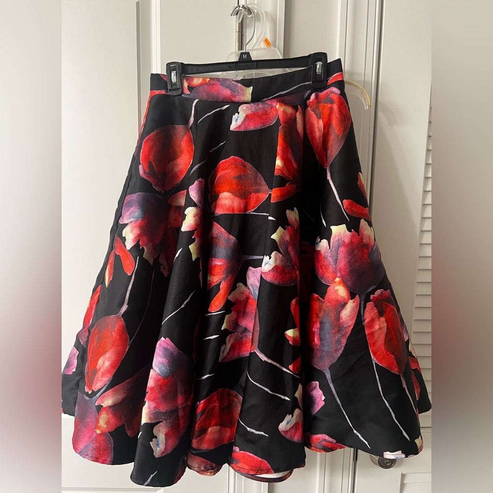 Forever 21 High-waisted Floral Skirt